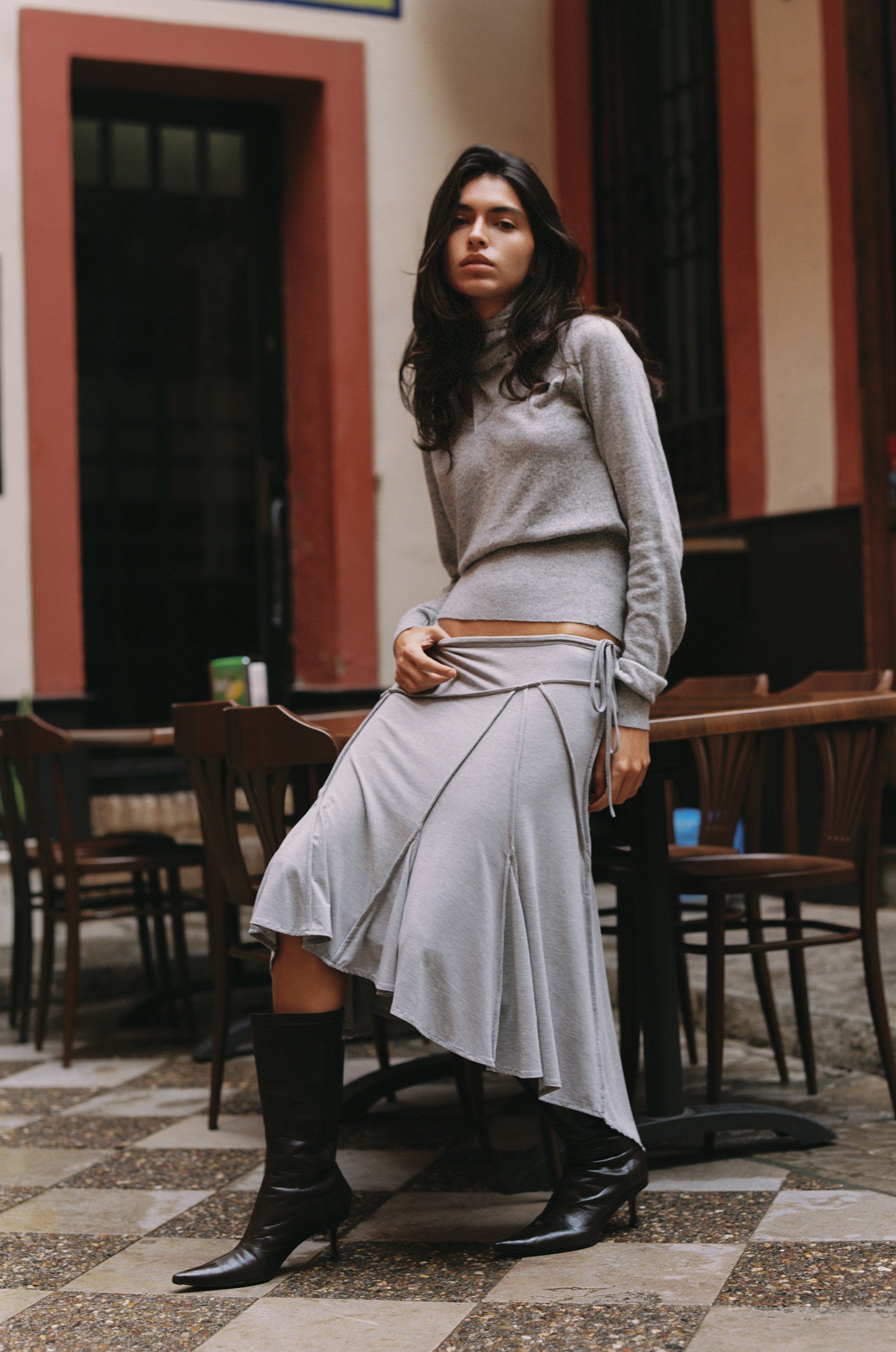 Phoebe Top | Grey – With Jéan