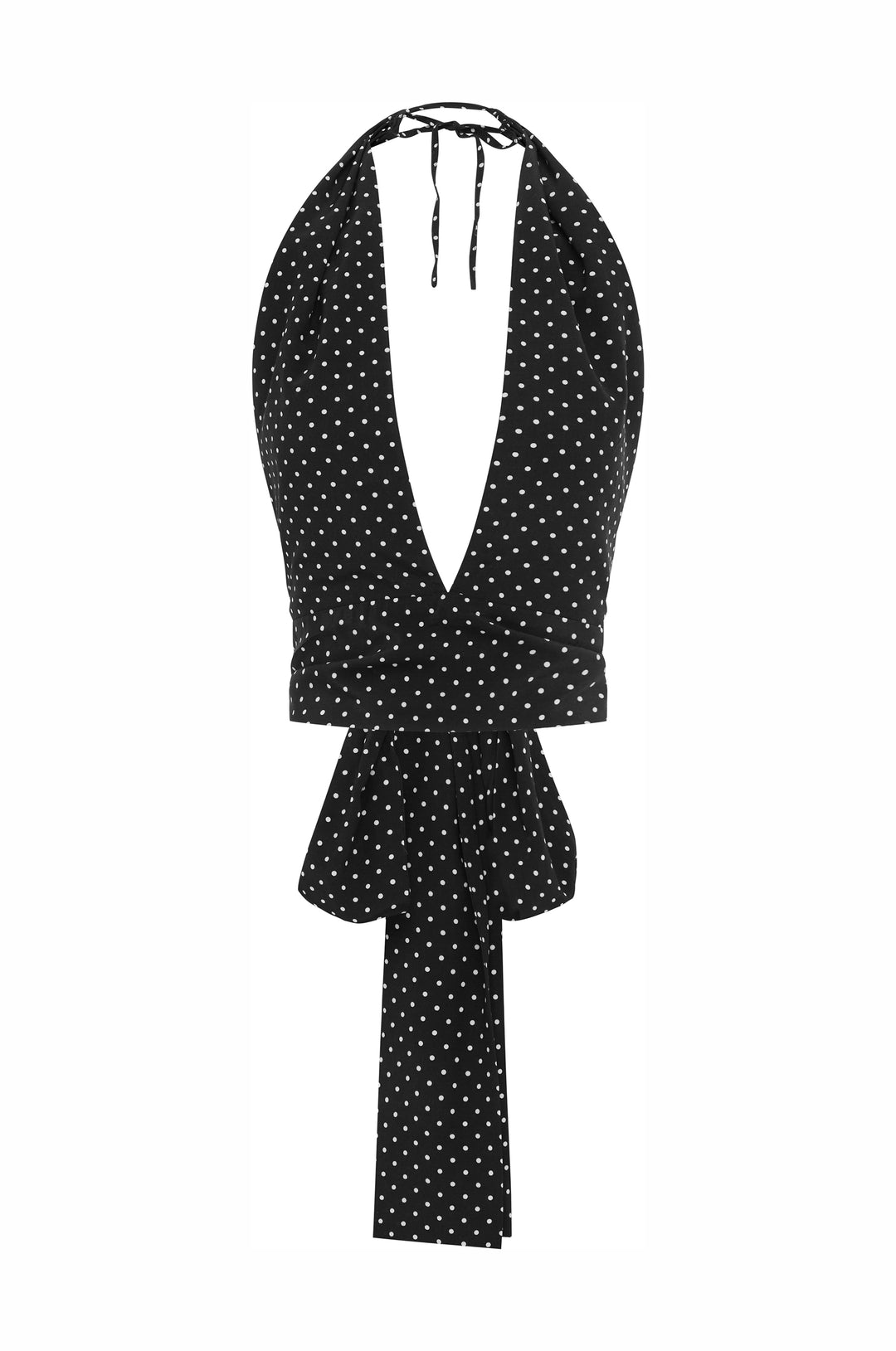 Rendezvous Top | Black Polka Dot