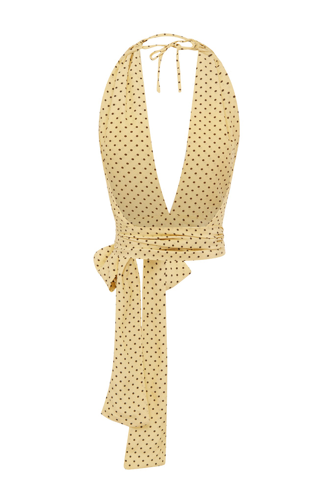 Yellow Ridding Top Rendezvous Top | Yellow Polka Dot – With Jéan