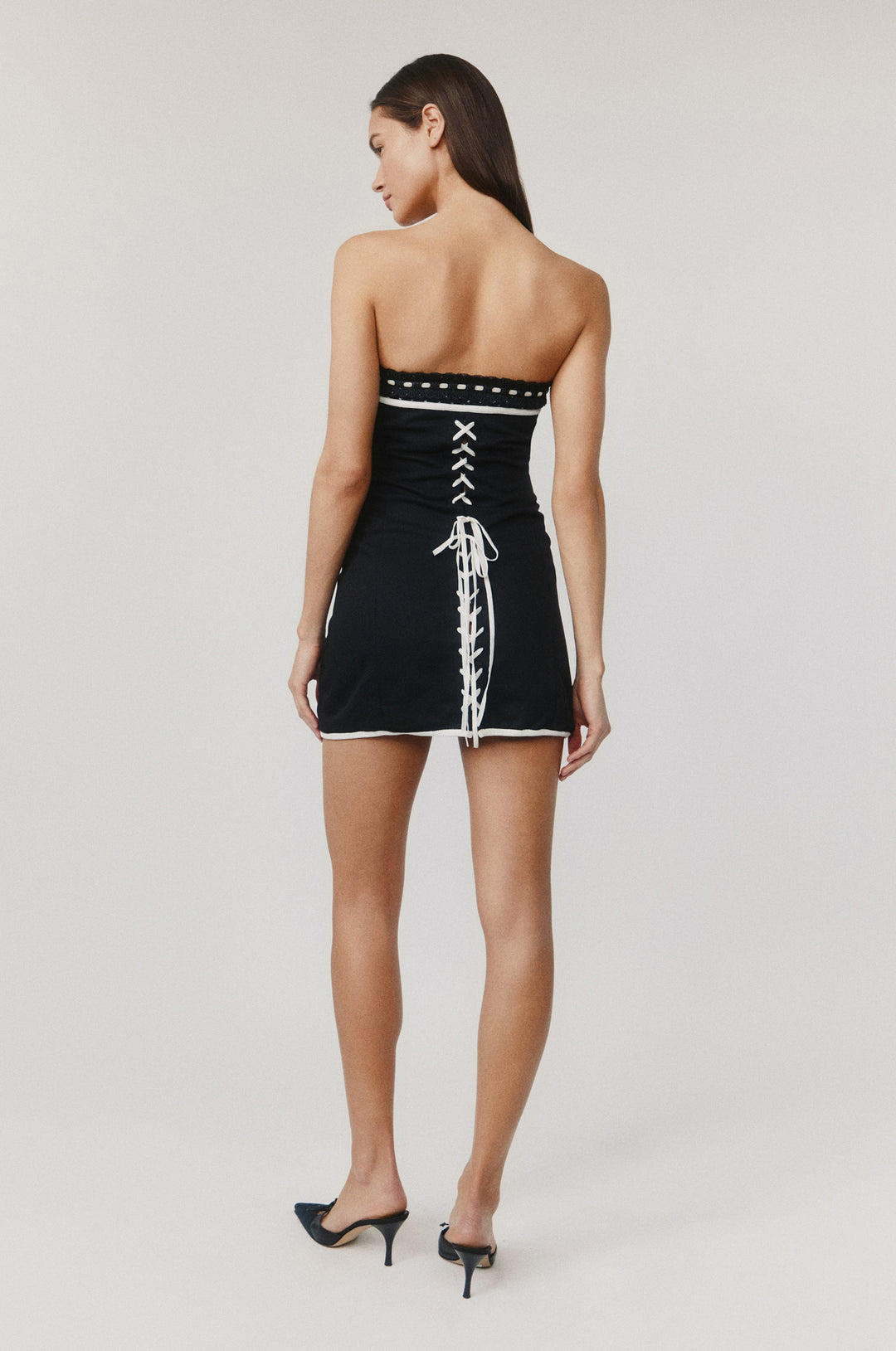 Sabrin Dress | Black Polka Dot