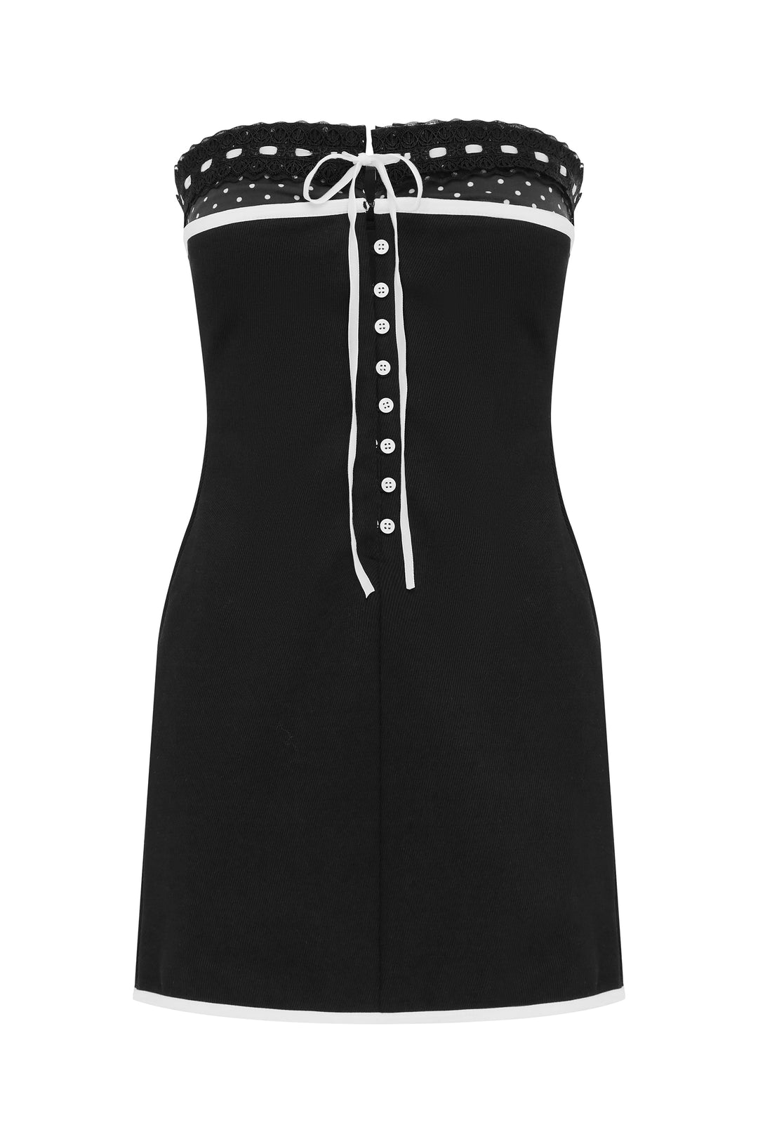 Sabrin Dress | Black Polka Dot