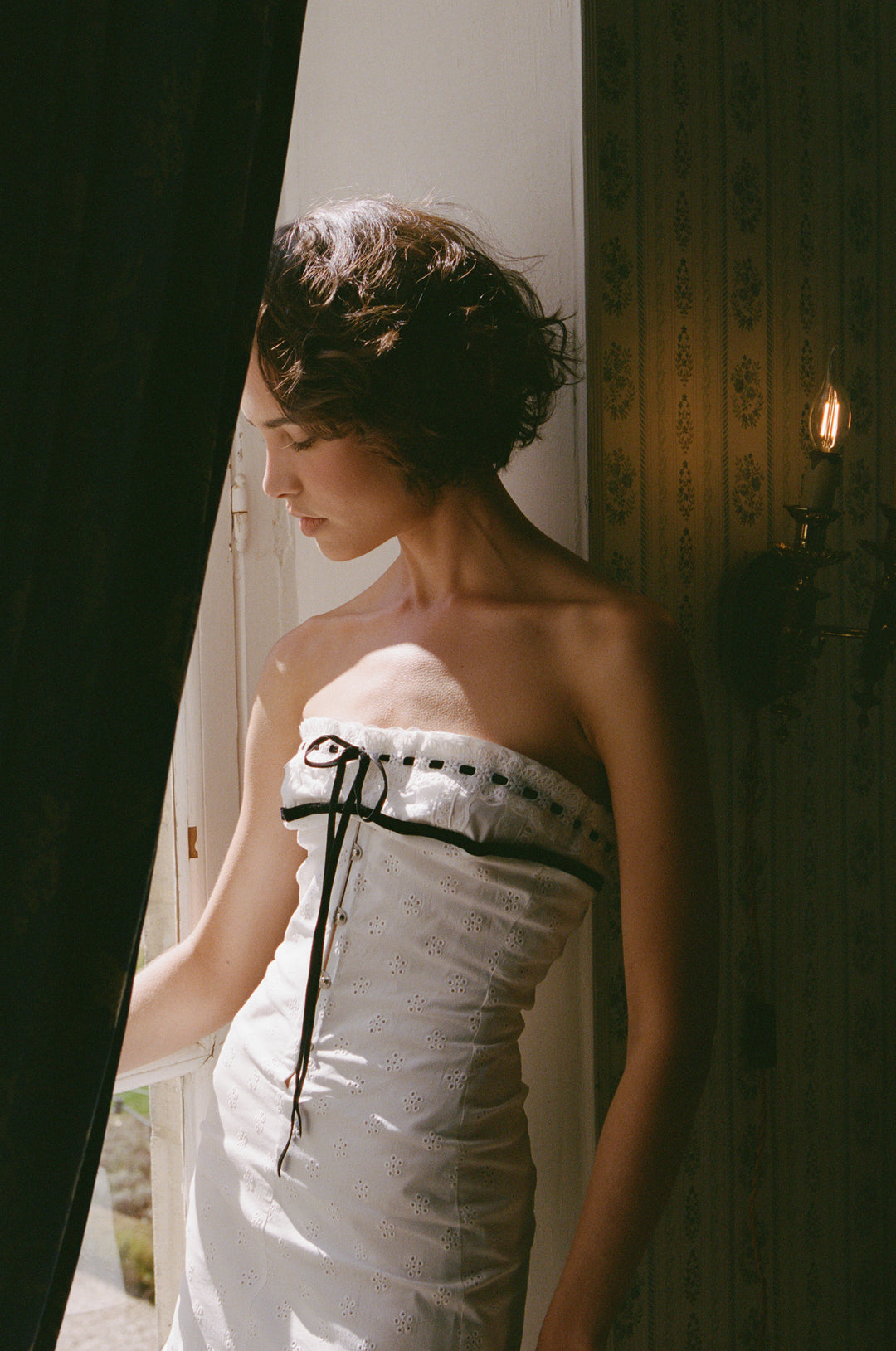 With Jean | Sabrin Dress | White Embroidery M With Jean | Sabrin Dress | White Embroidery M