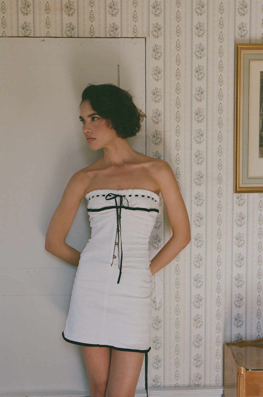 With Jean | Sabrin Dress | White Embroidery M With Jean | Sabrin Dress | White Embroidery M