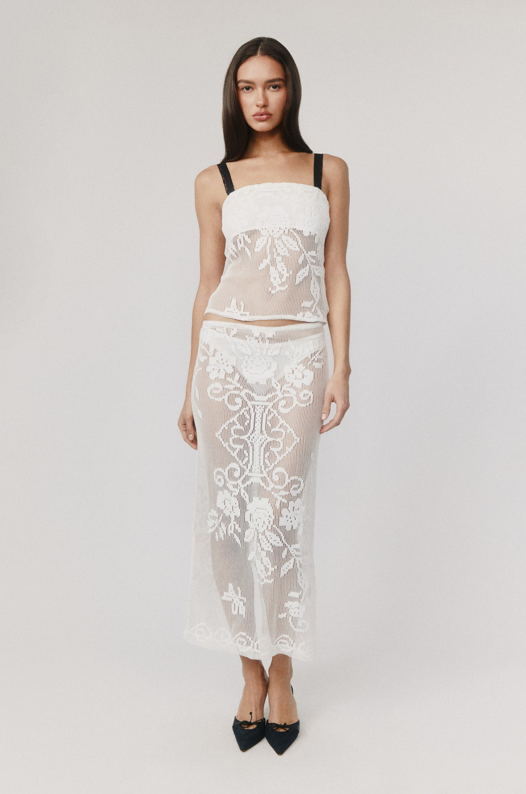 Saint Midi Skirt | White With Jan Saint Midi Skirt | White With Jan