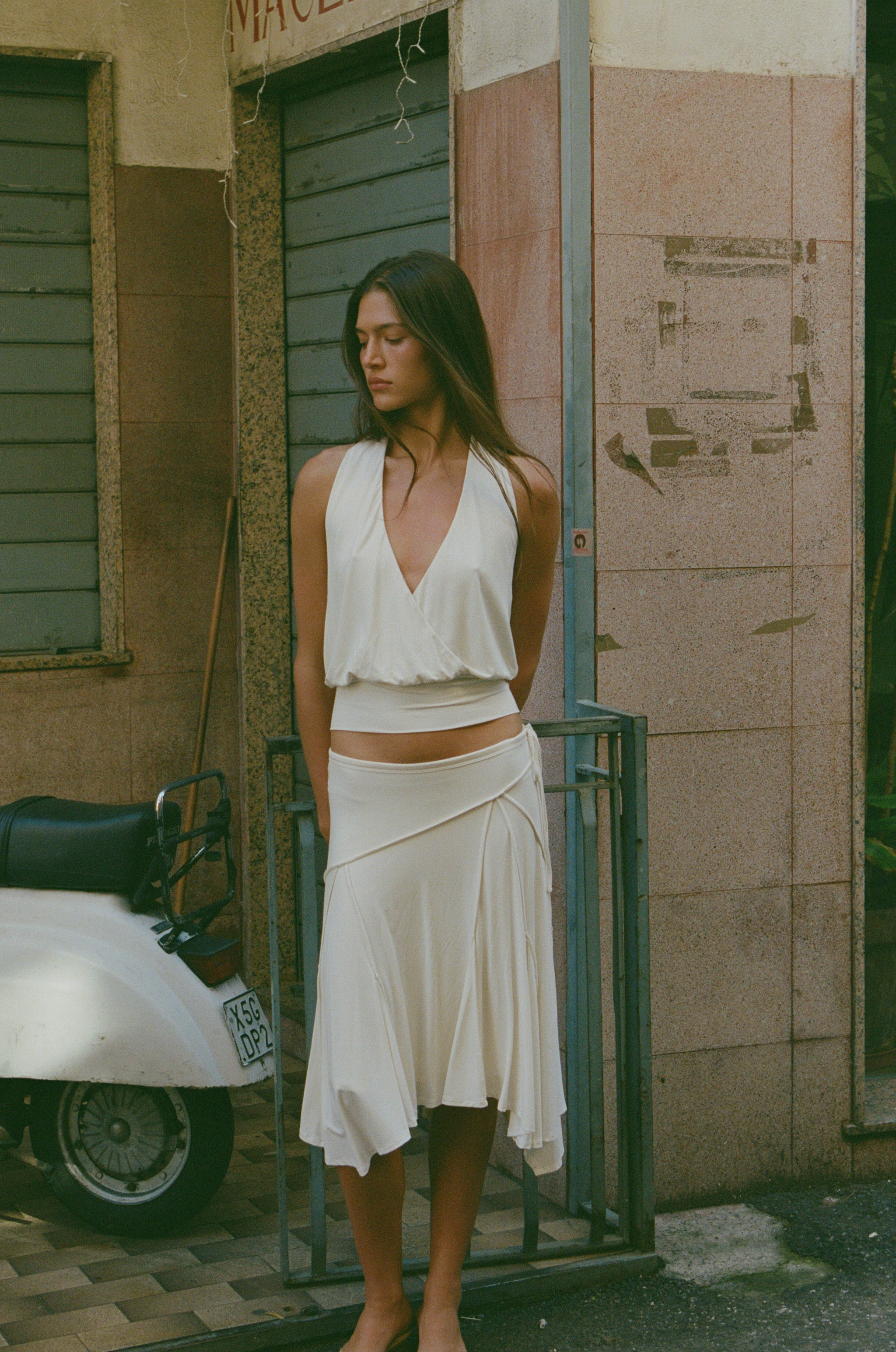 Sharni Skirt | Off White – With Jéan