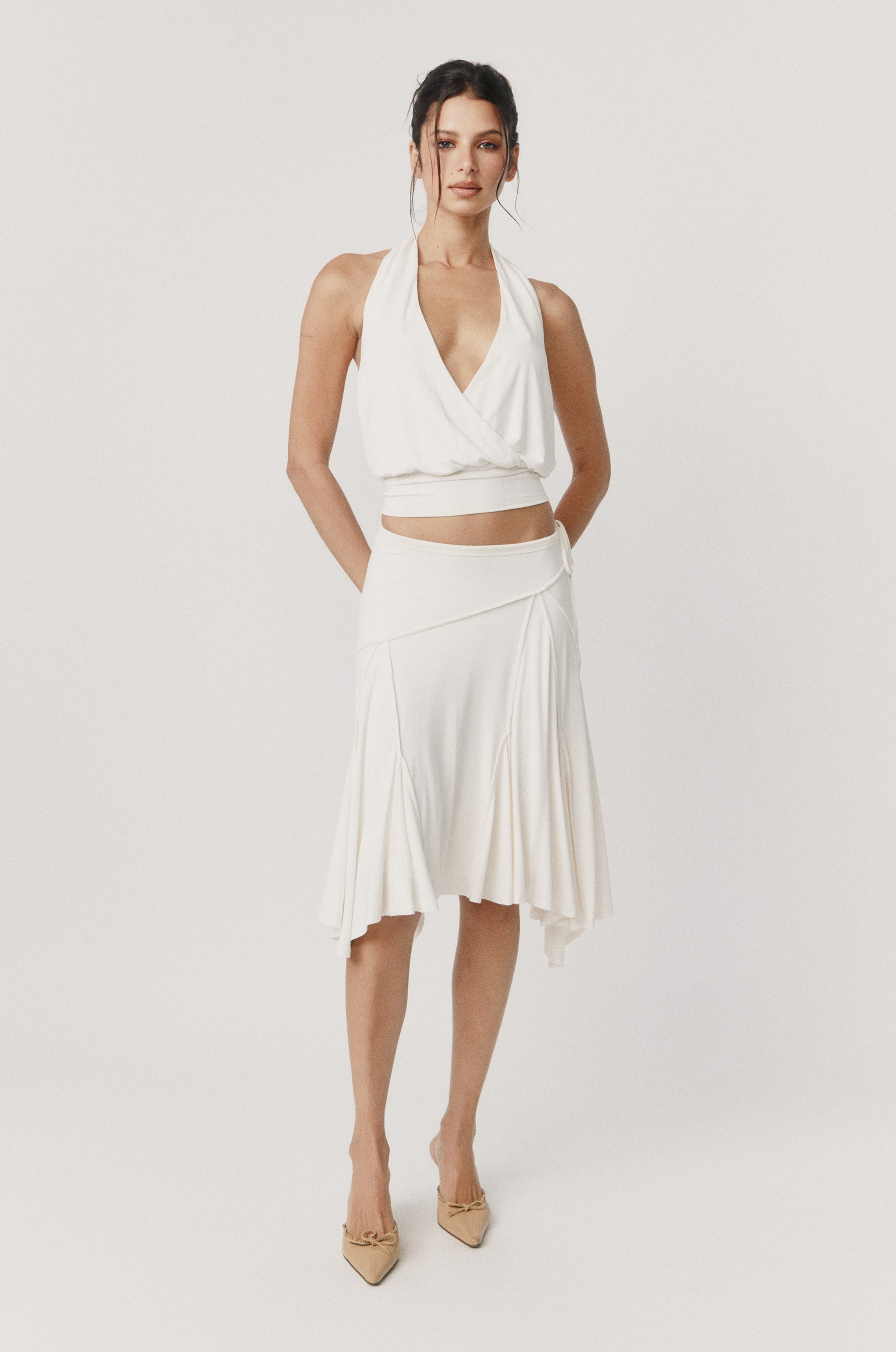 Sharni Skirt | Off White – With Jéan