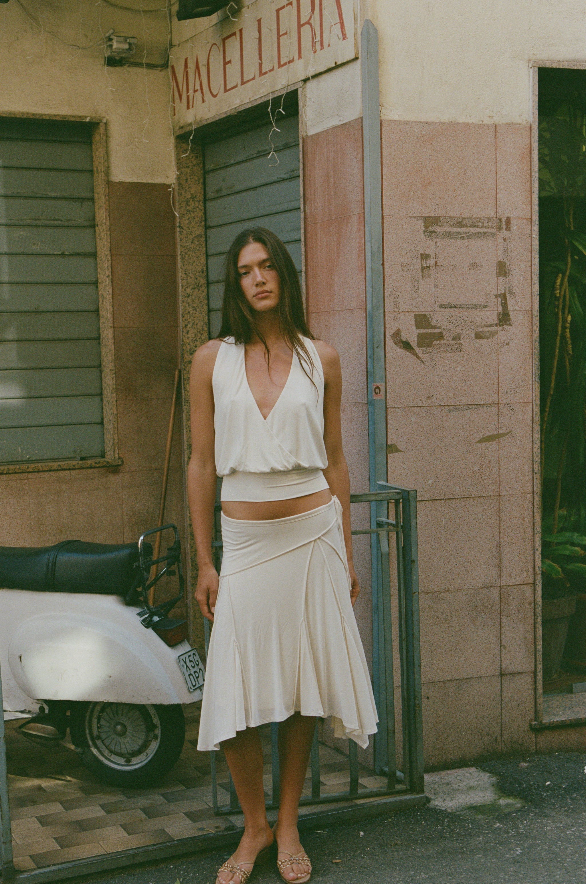 MARNO Shirley skirt ホワイト Sharni Skirt | Off White – With Jéan