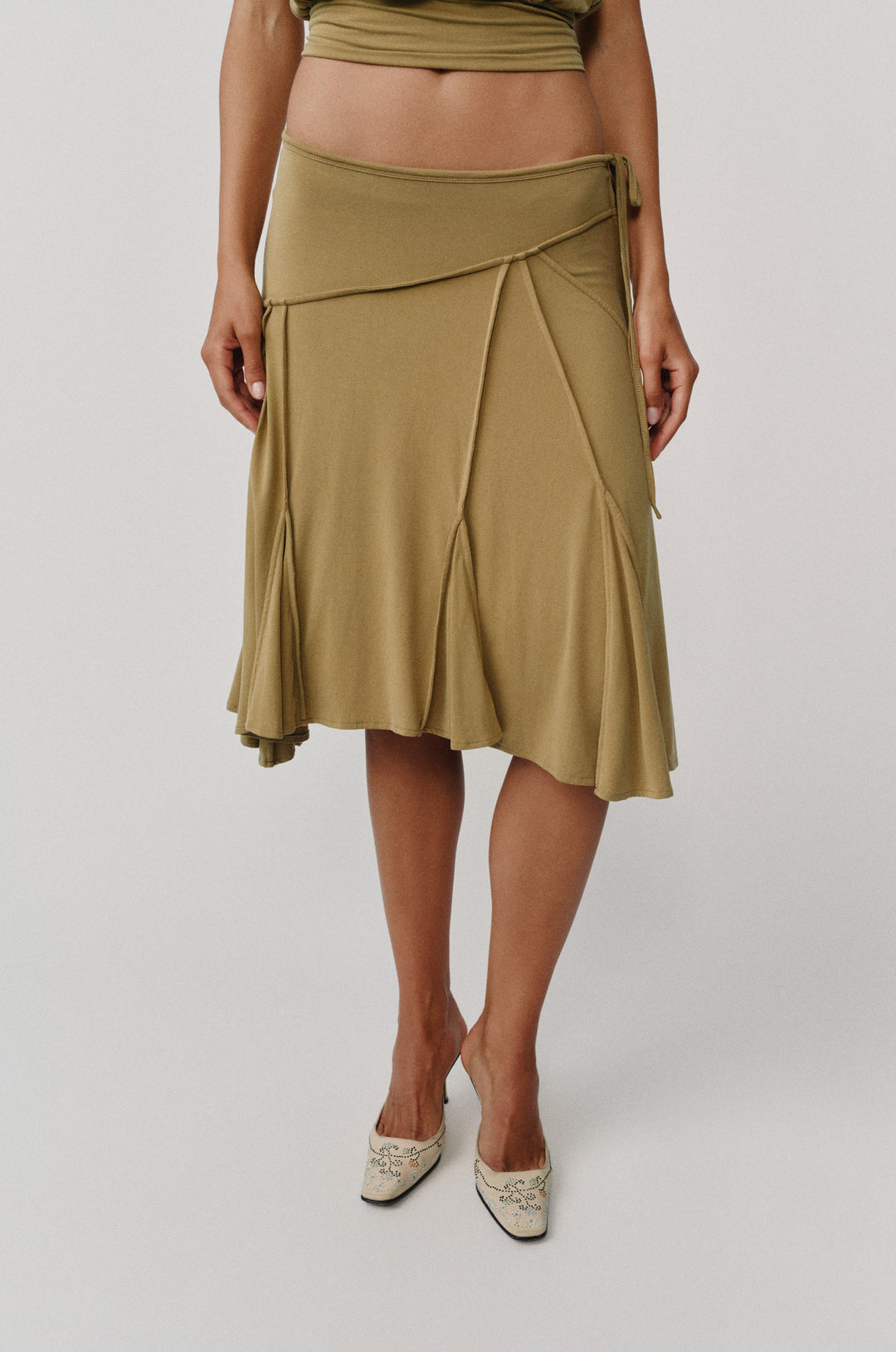 Sharni Skirt | Olive alternate product view