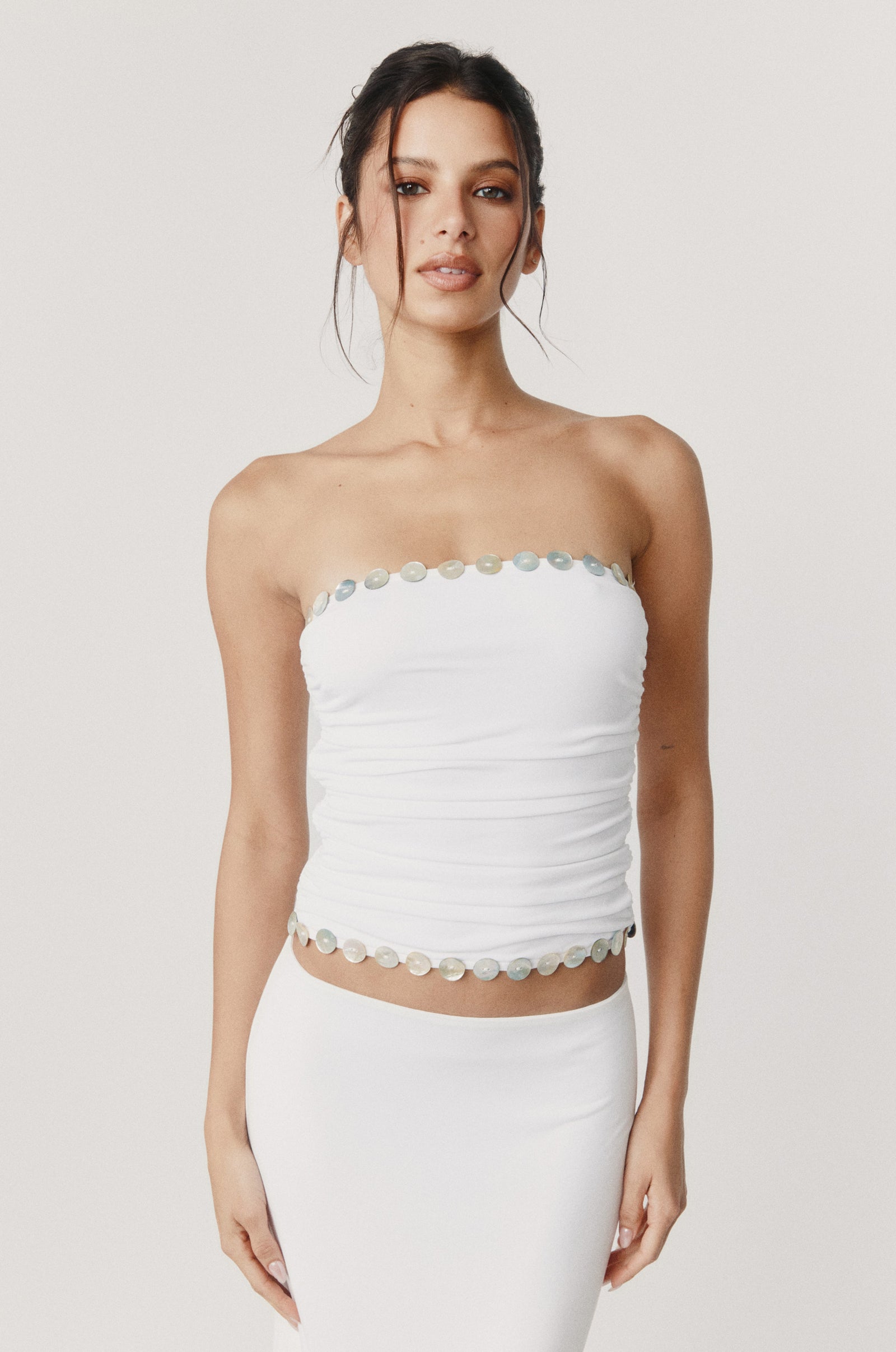 The Sonnet Top in True White