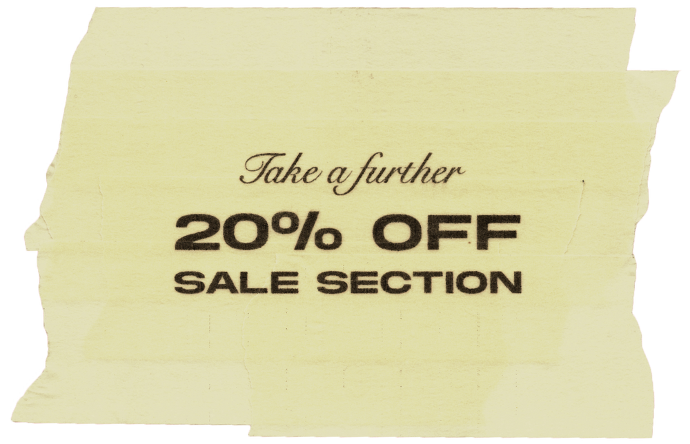 20% OFF SALE