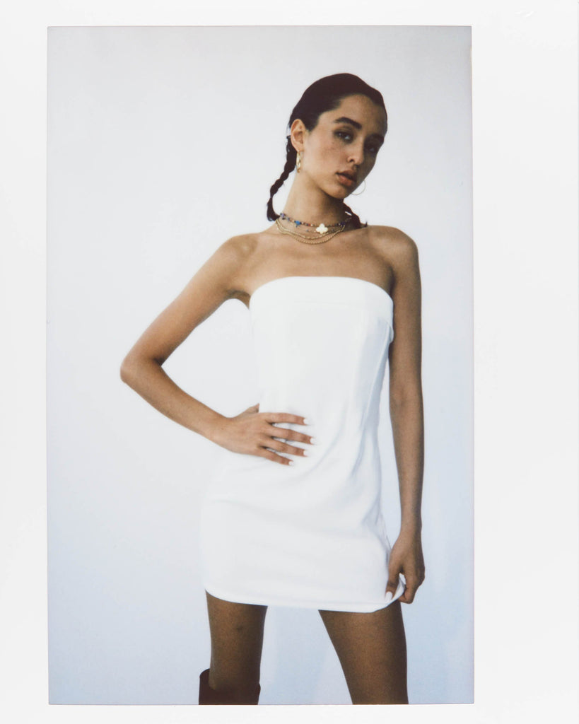 Chloe Corset Dress | White