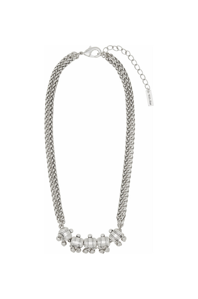 Jean 5 Necklace | Antique Silver